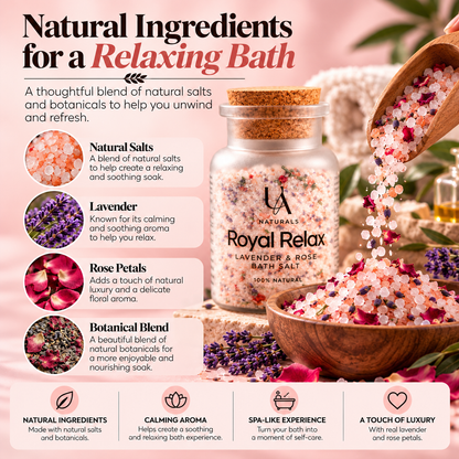 Royal Relax Lavender & Rose Bath Salt