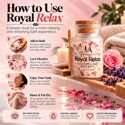 Royal Relax Lavender & Rose Bath Salt