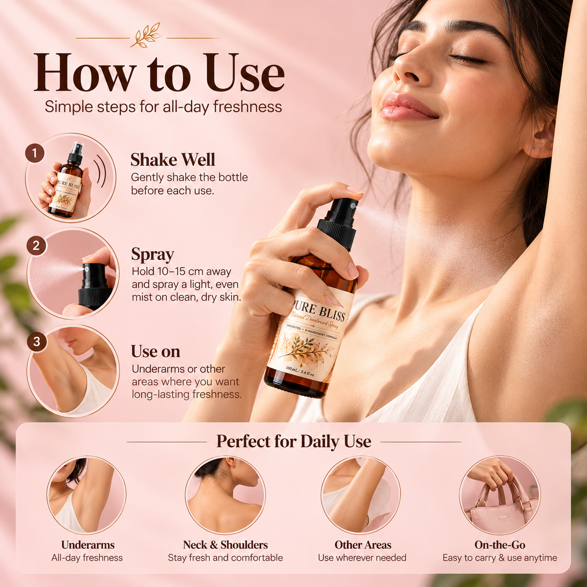 Pure Bliss Natural Deo Unscented