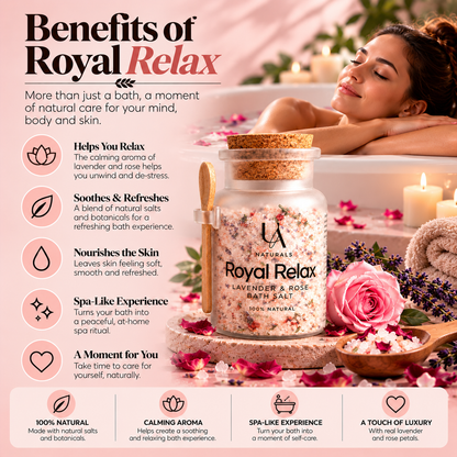 Royal Relax Lavender & Rose Bath Salt