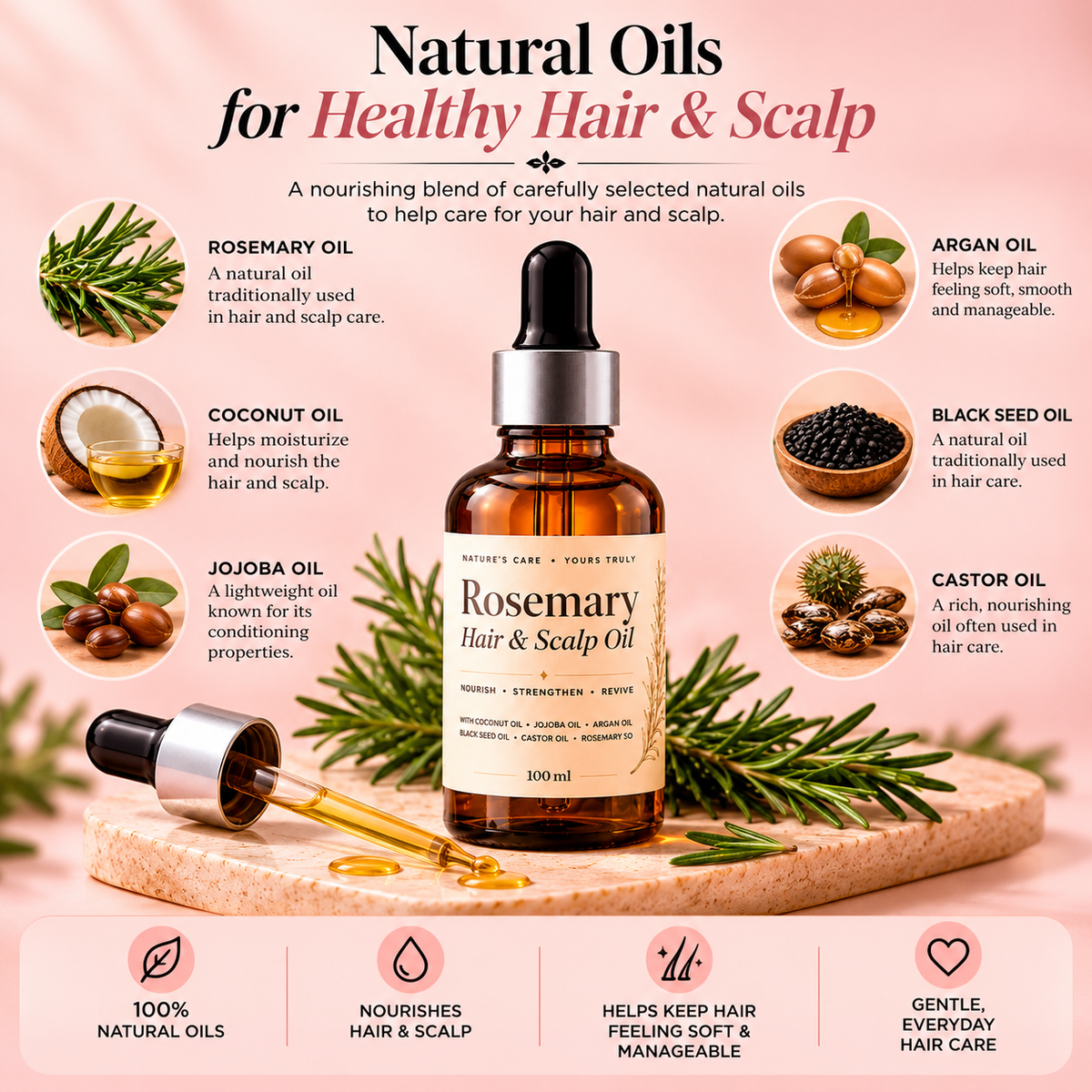 Rosemary Hair and Scalp Oil