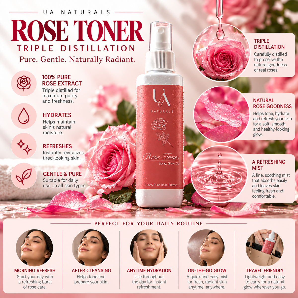 Rose Toner - Triple Distillation