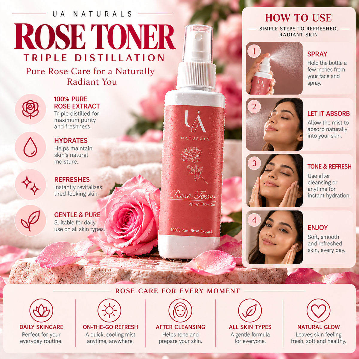 Rose Toner - Triple Distillation