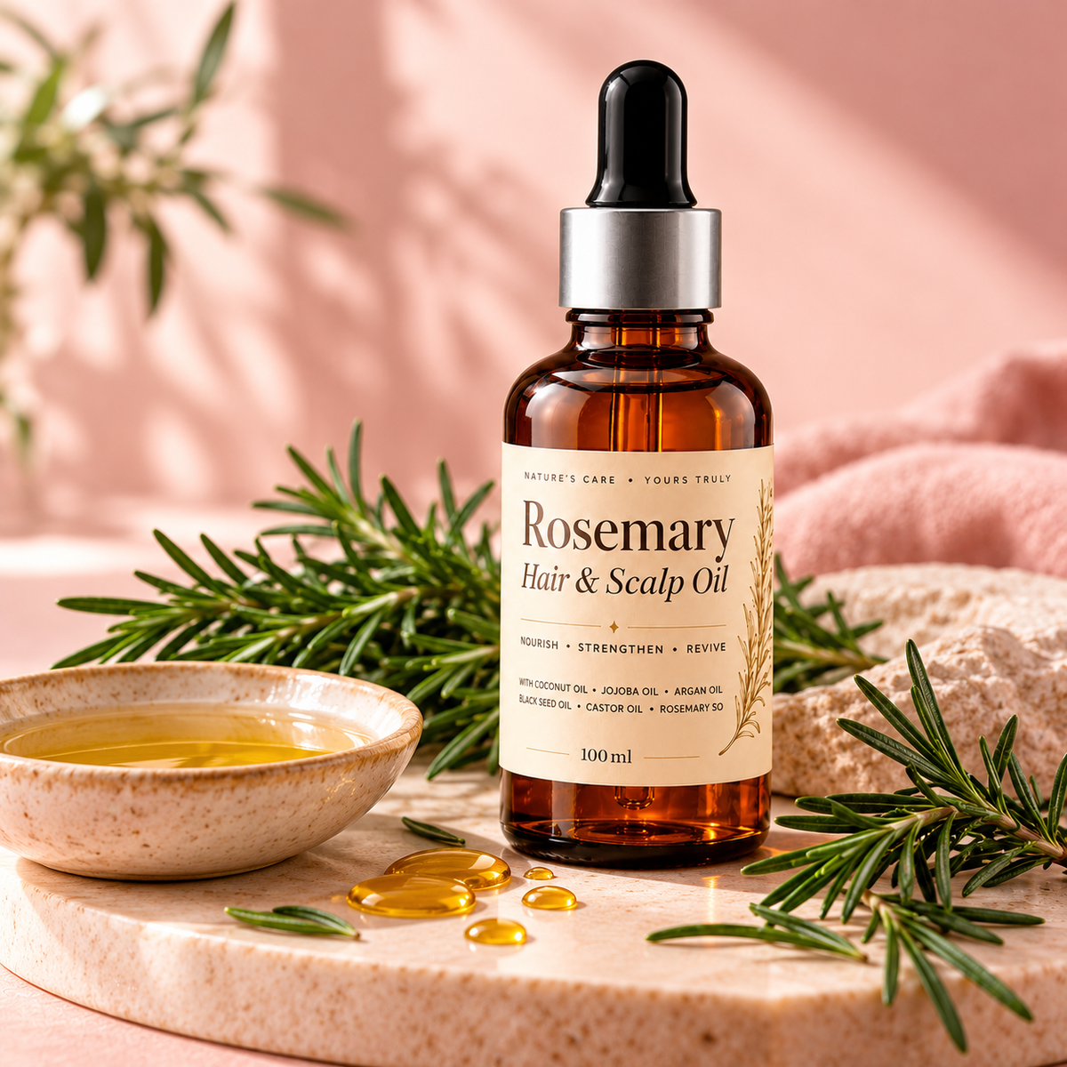 Rosemary Hair and Scalp Oil