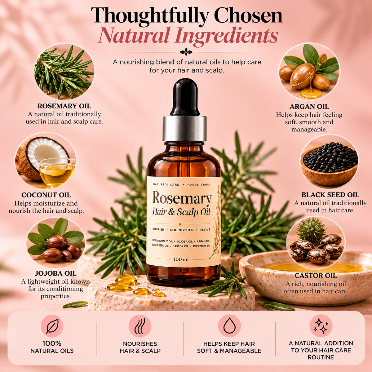 Rosemary Hair and Scalp Oil