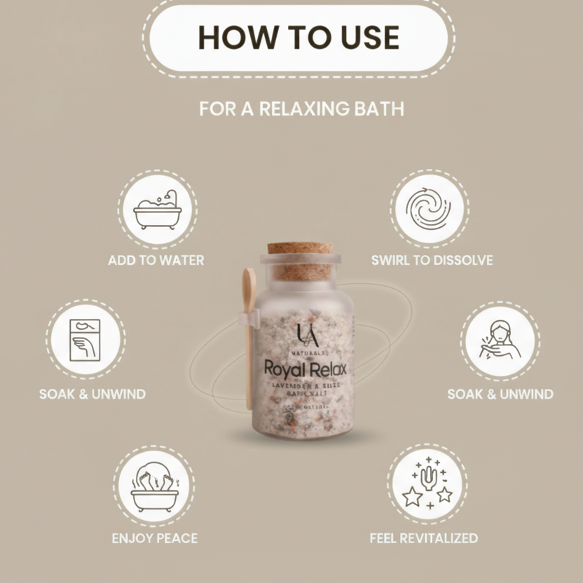 Royal Relax Lavender & Rose Bath Salt