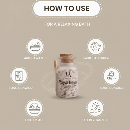 Royal Relax Lavender & Rose Bath Salt